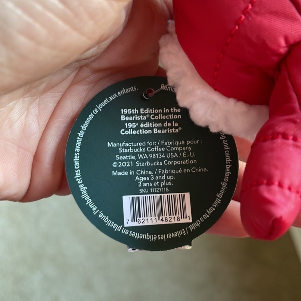 STARBUCKS Bearista 2021 ornament - Picture 5 of 10